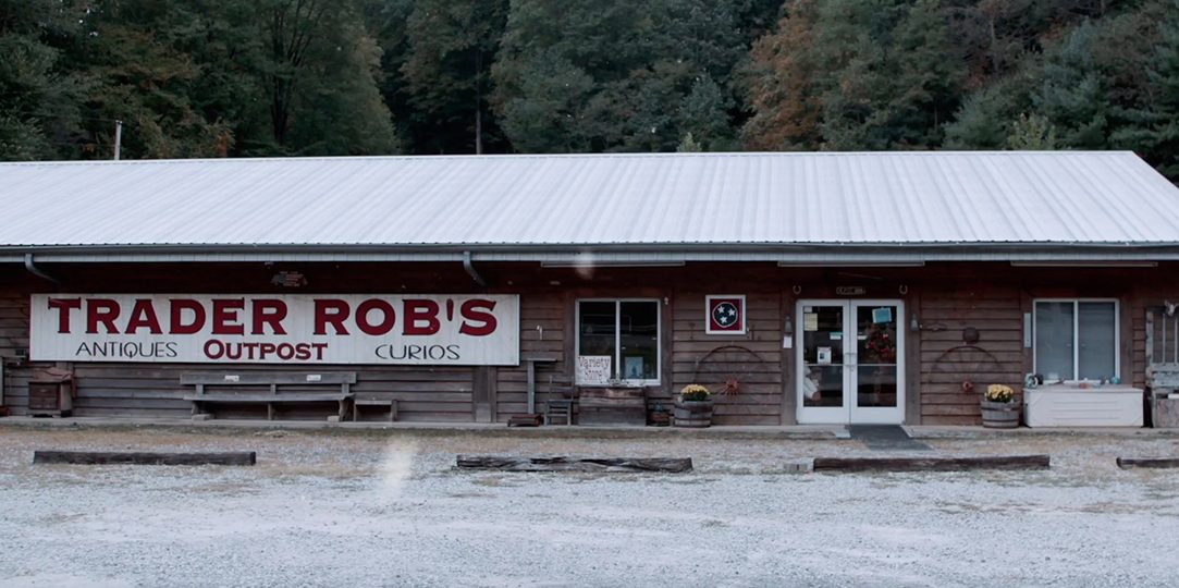 Trader Rob's Outpost in the snow
